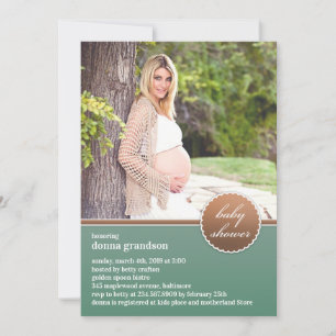 Fotoplatt inbjudan till babyvisningsprogram