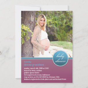Fotoplatt inbjudan till babyvisningsprogram