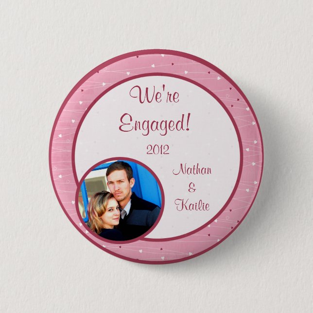 Fotopnappen Hearts & Kärlek Knapp (Framsida)