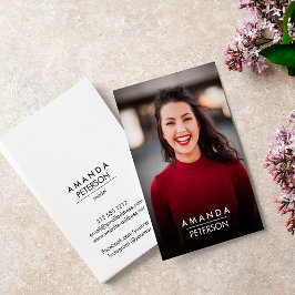 Fotopontransparent övertoning för Actor-modeller m Visitkort