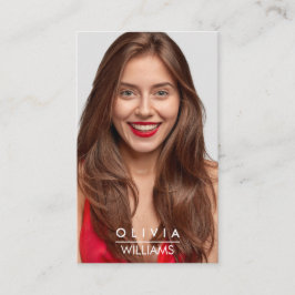 Fotopontransparent övertoning för Actor-modeller m Visitkort