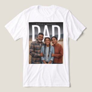 FotoPop Världens Bästa Pappa Anpassad Bild T Shirt