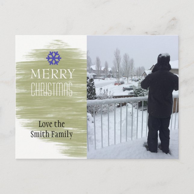 Fotoport för Guld-blandning för Helgdag Helg Vykort (Framsida)