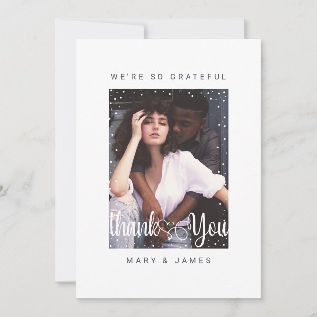 Fotoport för Helgdag Tack jul Inbjudningar (Framsida)