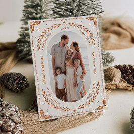 Fotoport för julfolkart-Helgdag Inbjudningar