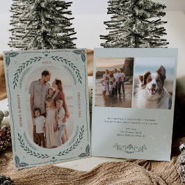 Fotoport för julfolkart-Helgdag Inbjudningar