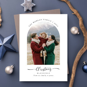 Fotoport för jultomssenschfamilj, fotopatkort för julkort