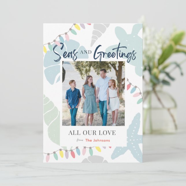 Fotoport för sej- och sjögränssnitt för Hälsning o Inbjudningar (Stående Fram)