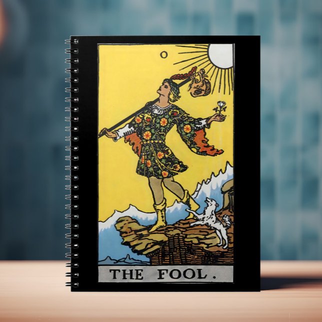 Fotoportet Anteckningsbok (Notebook with The Fool tarot card on the front)