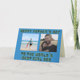 Fotoportet Best Girl Pappa Fars dag Kort