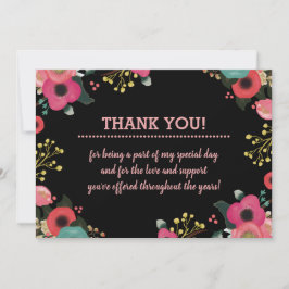 Fotoportet blommigt Ram Tack Kort