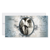 Fotoportet bröllop Tack - Vintage - Foliage