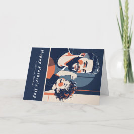 Fotoportet far dag - Anpassningsbar för Pappa Tack Kort