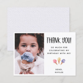 Fotoportet för Ice Cream-tema för Tack