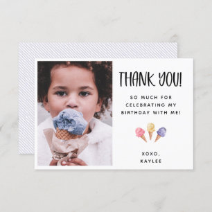 Fotoportet för Ice Cream-tema för Tack