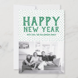 Fotoportet Gott nytt år | GRÖNT Julkort