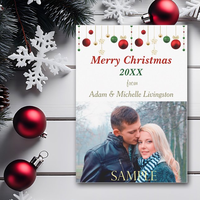 Fotoportet Gräns i julklapp Julkort (Skapare uppladdad)