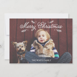 Fotoportet Gräs i jul Julkort