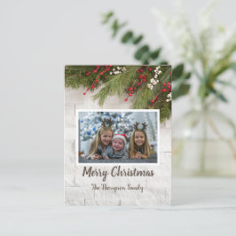Fotoportet Hälsning under jul Vykort