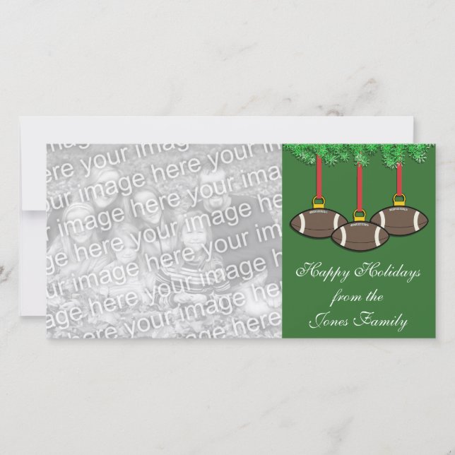 Fotoportet i fotboll julkort (Framsida)