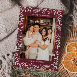 Fotoportet Julmusik Blommigt Helgdag Inbjudningar