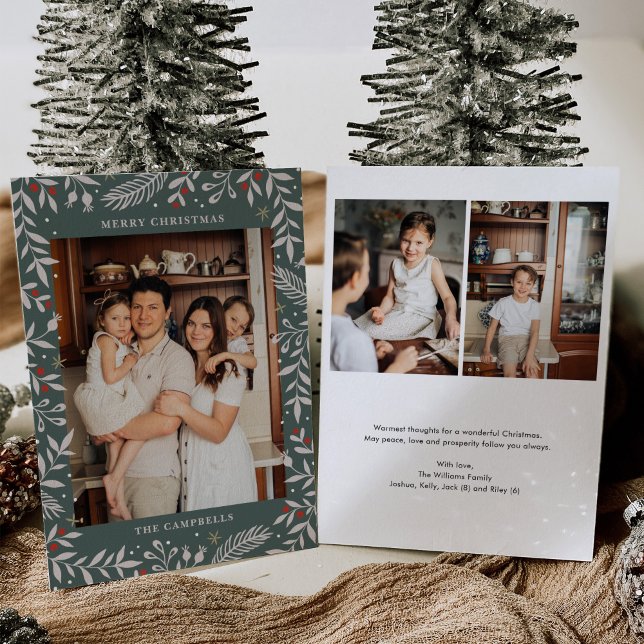 Fotoportet Julmusik Blommigt Helgdag Inbjudningar (Skapare uppladdad)