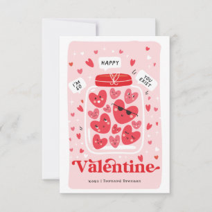 Fotoportet Lycklig Valentine Day Inbjudningar