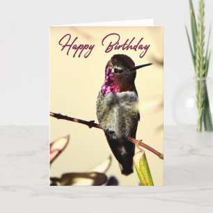 Fotoportet Shock rosa Hummingbird Tack Kort