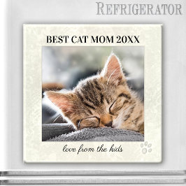 Fotoportorn Best Cat Mamma Mors dag Magnet