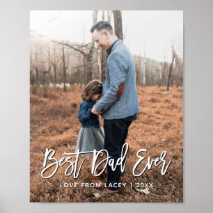 Fotopost för bästa Pappa någonsin Fars dag-Personl Poster