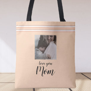 Fotopresenten "Kärlek you Mamma" i personligen Tygkasse