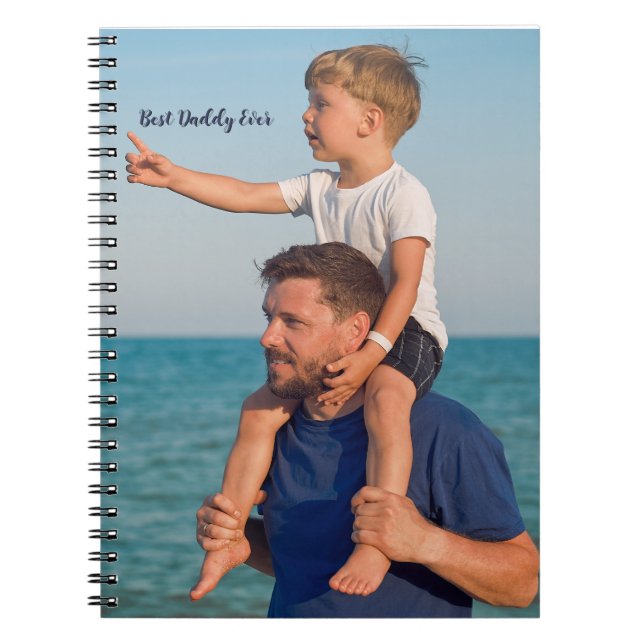 Fotopresenter till pappa dekal anteckningsbok (Framsidan)