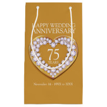 Fotopresentsäck för 75:e bröllop