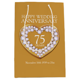 Fotopresentsäck för 75:e bröllop