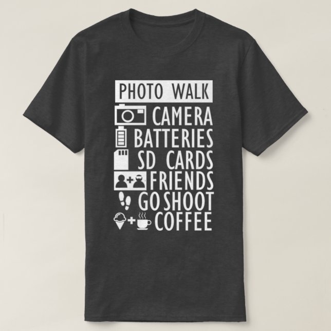 Fotopromenad på gatan  t shirt (Design framsida)
