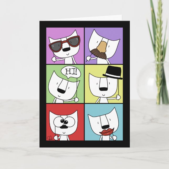 Fotoproppar - katter kort (Framsida)