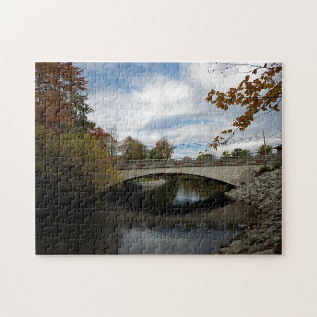 Fotopussel för kreativ-bron vatten himlar (Horisontell)