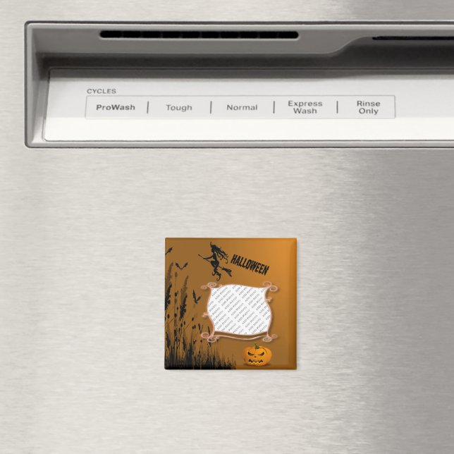 Fotoram, häxa, magnet för jackolykta (In Situ (Dishwasher))