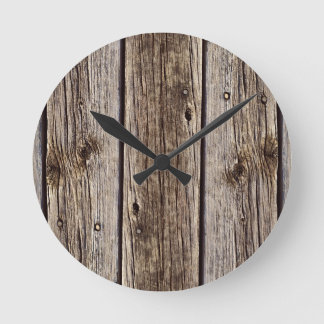 Fotorealistisk skorpa, Weasted Wood Board Rund Klocka