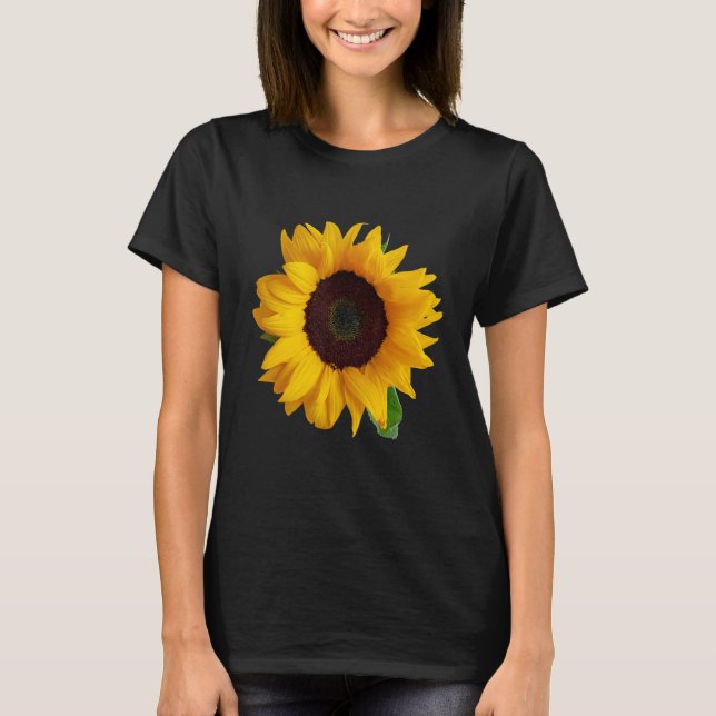 Fotorealistisk solros t shirt (Framsida)