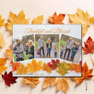 Fotoreflekterande bläck magnet i thanksgiving-fami