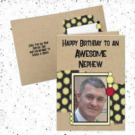 Fotorött från Grattis på födelsedagen nephew Kort