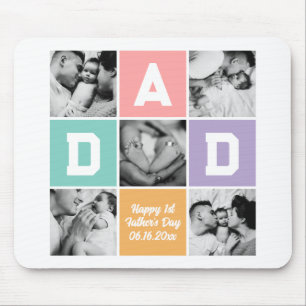Fotorutnät för familjen New Pappa First Fars dag Musmatta