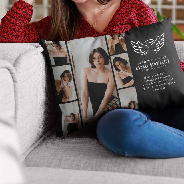 Fotorutnät för himmelsk minnestilldelning prydnadskudde (Skapare uppladdad)