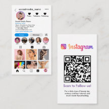 Fotorutnät för Instagram-profil följer mig QR-kod