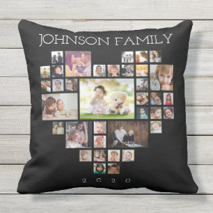Fotosamling i familjen (anpassa foto och text) kudde