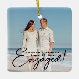 Fotosida för Förlovning av skript på Dubblan Julgransprydnad Keramik