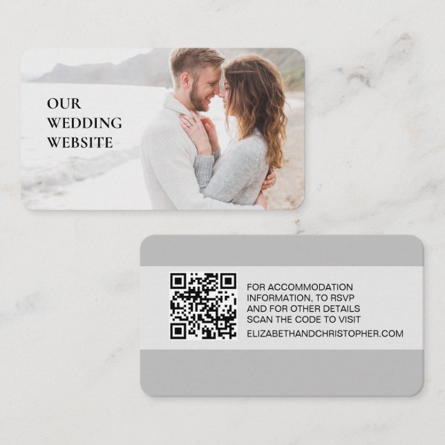Fotoskanning av QR-anpassningsbarna på vår webbpla Tilläggskort (Fram/baksida)