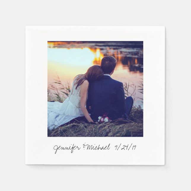 Fotosökning i Bröllop direkt Pappersservett (Framsidan)