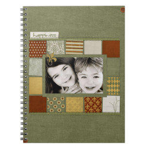 fotospiraljournal anteckningsbok med spiral